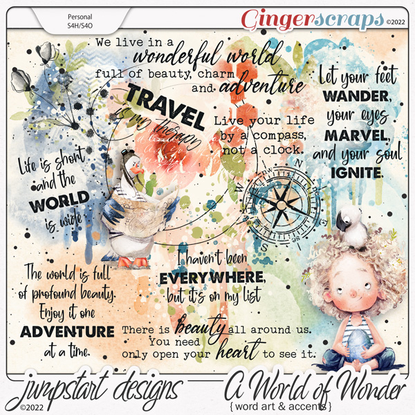 A World of Wonder {Word Art & Accents}