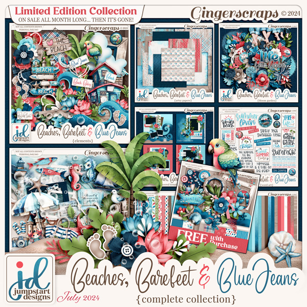 Beaches, Bare Feet & Blue Jeans {Complete Collection} plus FREE Mini Kit