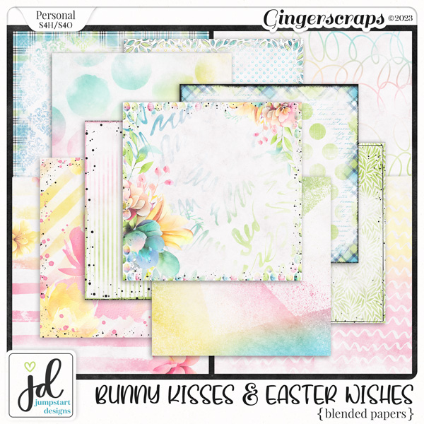 Bunny Kisses & Easter Wishes {Blended Papers}