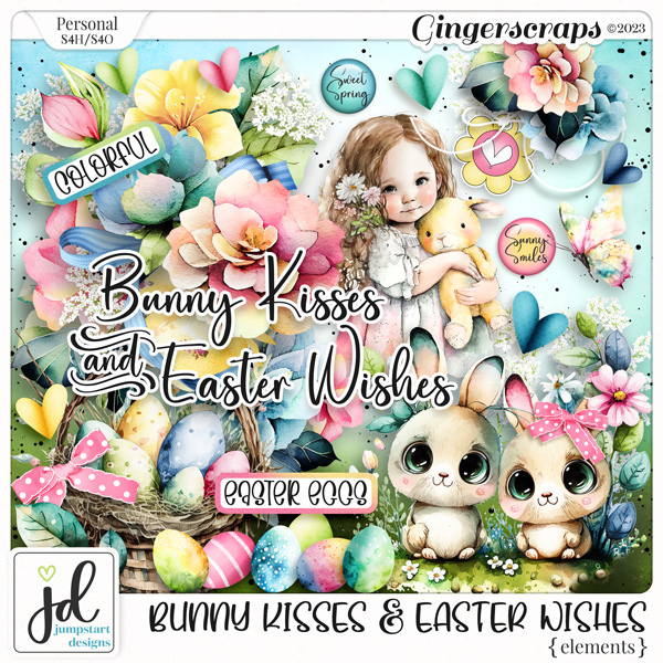 Bunny Kisses & Easter Wishes {Elements}