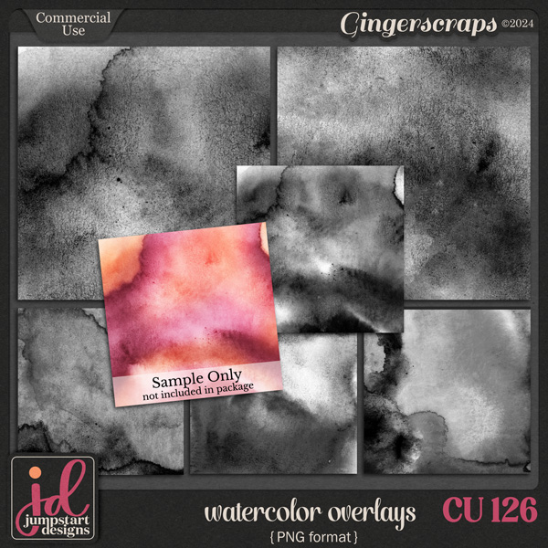 CU & PU 126 ~ Watercolor Overlays