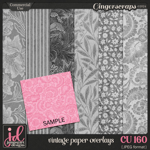 CU & PU 160 ~ Vintage Pattern Overlays