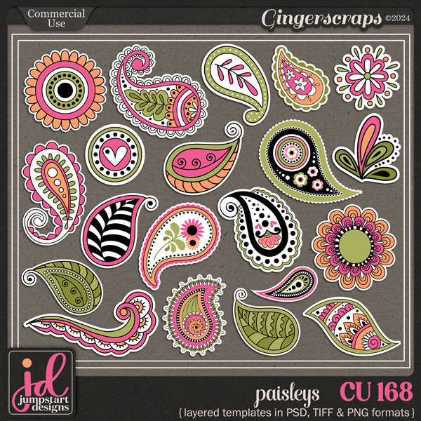 CU & PU 168 ~ Paisleys