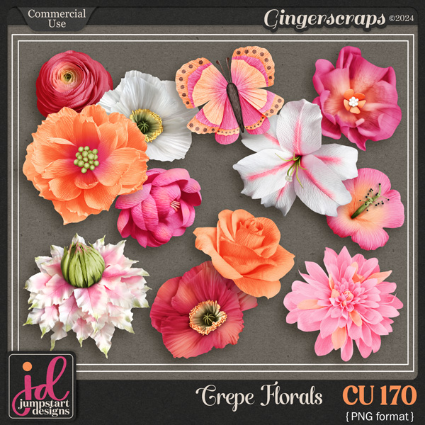 CU & PU 170 ~ Crepe Florals