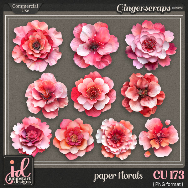 CU & PU 173 ~ Paper Flowers