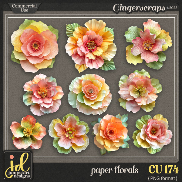 CU & PU 174 ~ Paper Flowers