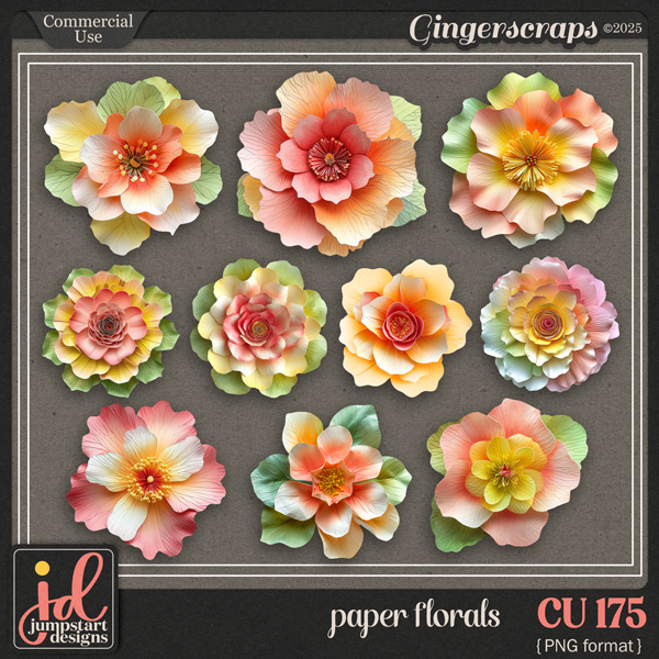 CU & PU 175 ~ Paper Flowers