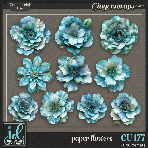 CU & PU 177 ~ Paper Flowers