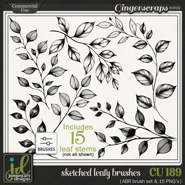 CU & PU 189 ~ Sketched Leaves