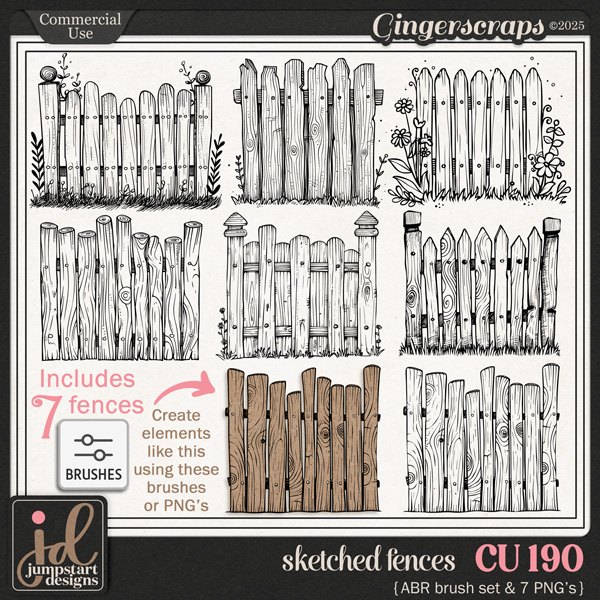 CU & PU 190 ~ Sketched Fences