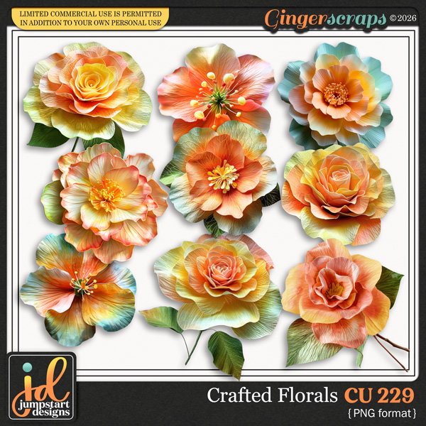 CU & PU 229 ~ Crafted Florals