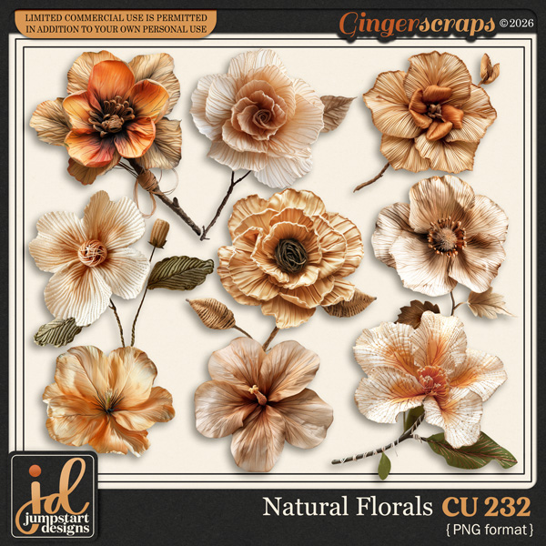 CU & PU 232 ~ Natural Florals