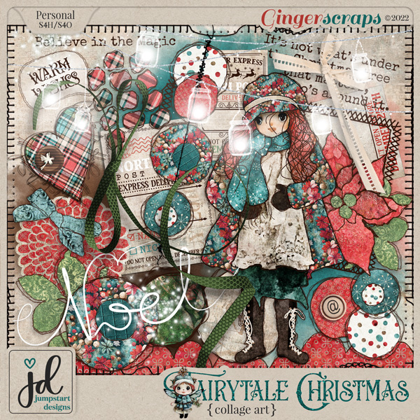 Fairytale Christmas {Collage Art}