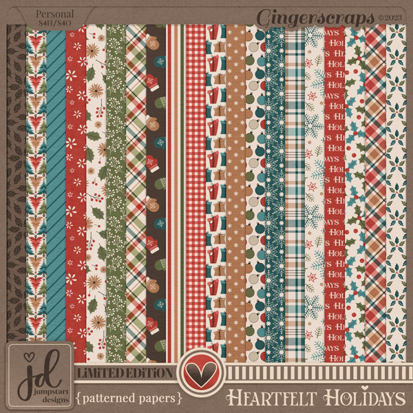 Heartfelt Holidays {Patterned Papers} LIMITED EDITION
