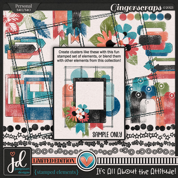 It's All About the Attitude {Stamped Elements} LIMITED EDITION