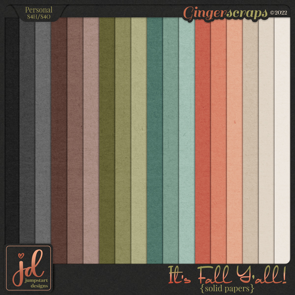 It's Fall Y'all {Solid Papers}