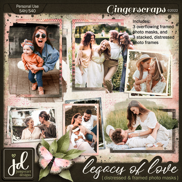 Legacy of Love {Distressed & Framed Photo Masks}