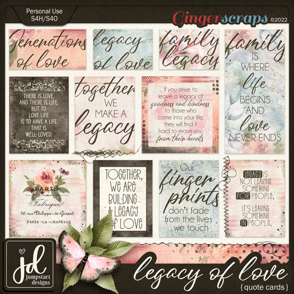 Legacy of Love {Quote Cards}