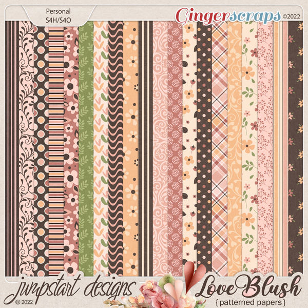 Love Blush {Patterned Papers}