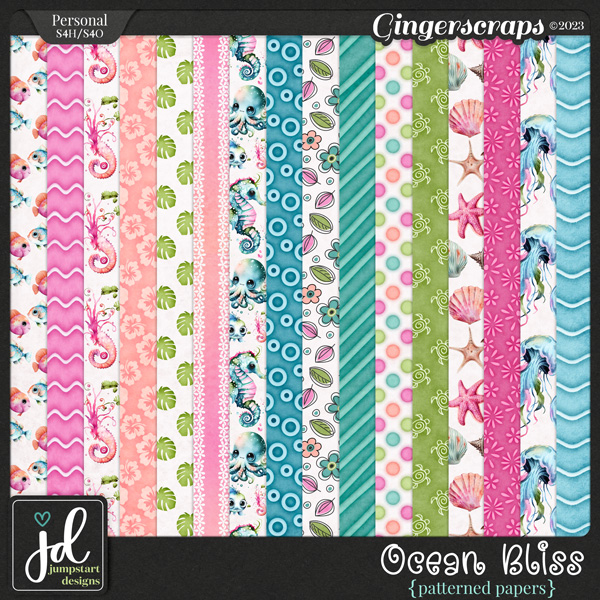 Ocean Bliss {Patterned Papers}