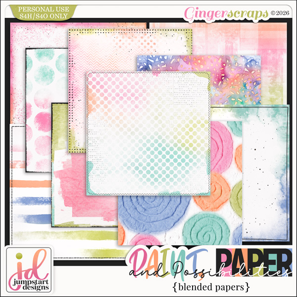 Paint, Paper & Possibilities {Blended Papers}