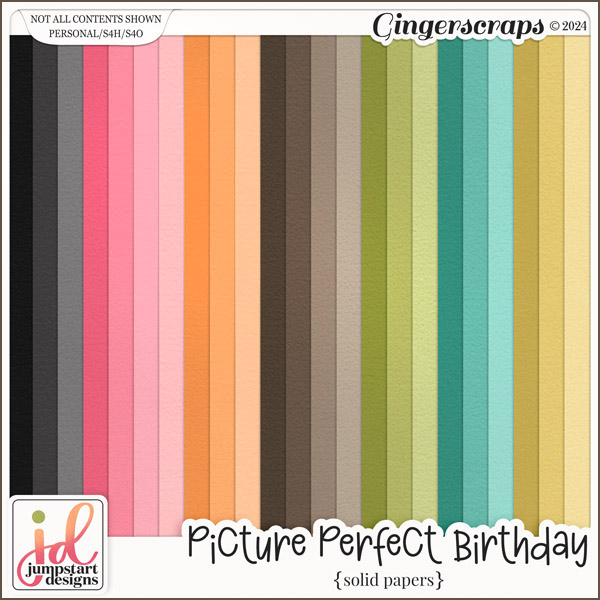 Picture Perfect Birthday {Solid Papers}