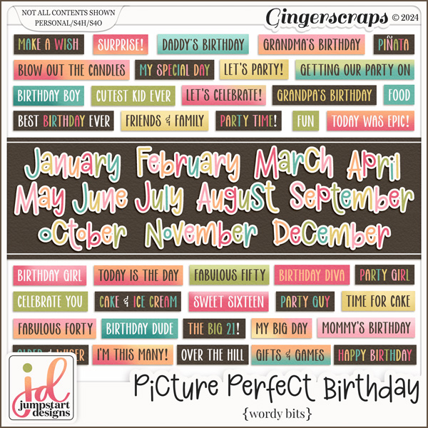 Picture Perfect Birthday {Wordy Bits}