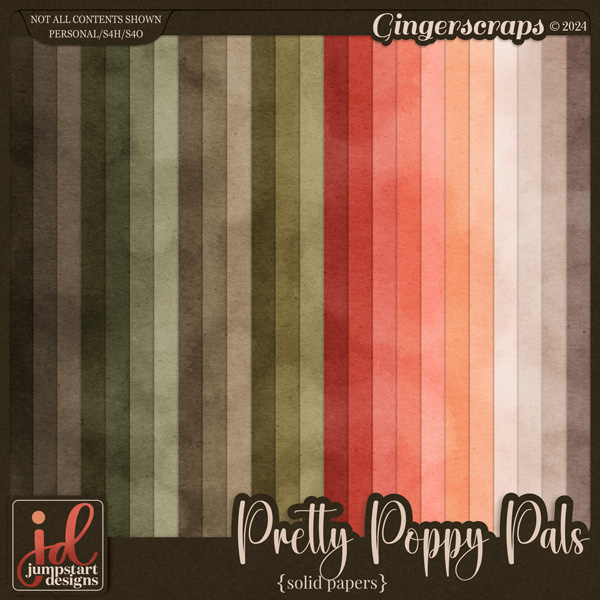 Pretty Poppy Pals {Solid Papers}