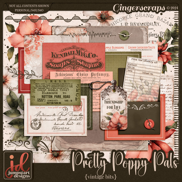 Pretty Poppy Pals {Vintage Bits}