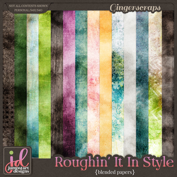 Roughin' It In Style {Blended Papers} by Jumpstart Designs