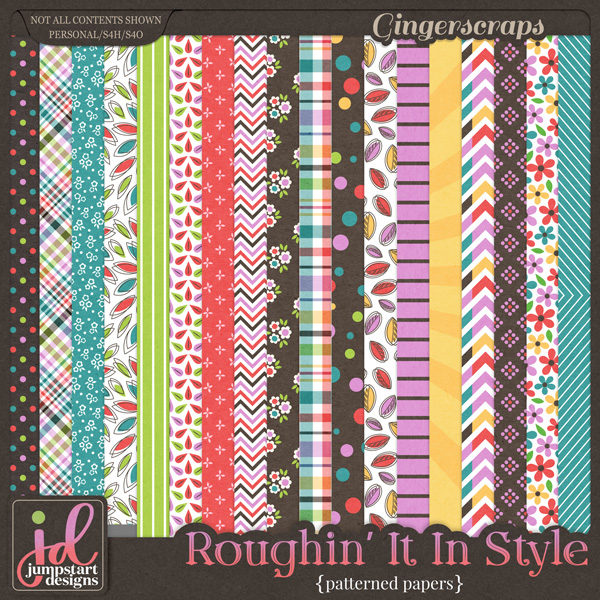 Roughin' It In Style {Patterned Papers} by Jumpstart Designs