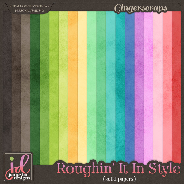 Roughin' It In Style {Solid Papers} by Jumpstart Designs