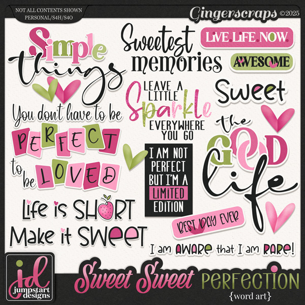 Sweet Sweet Perfection {Word Art}