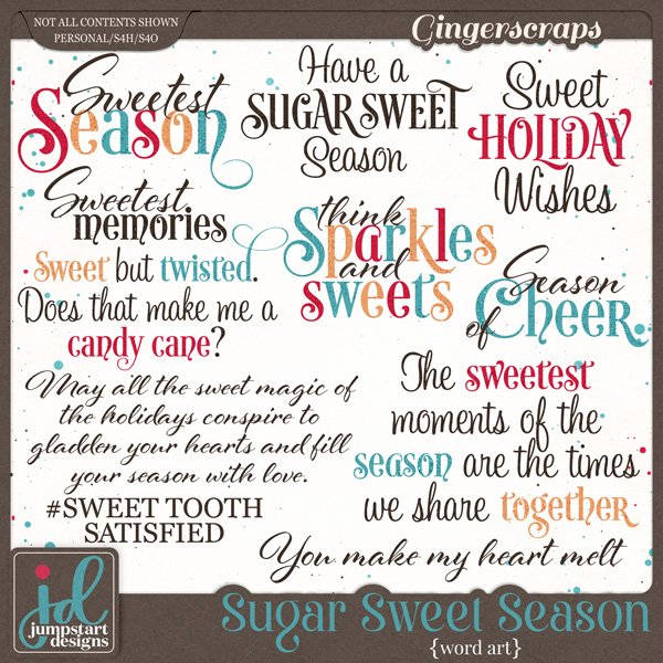 Sugar Sweet Season {Word Art} by Jumpstart Designs