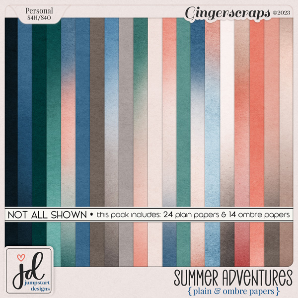 Summer Adventures {Plain & Ombre Papers}