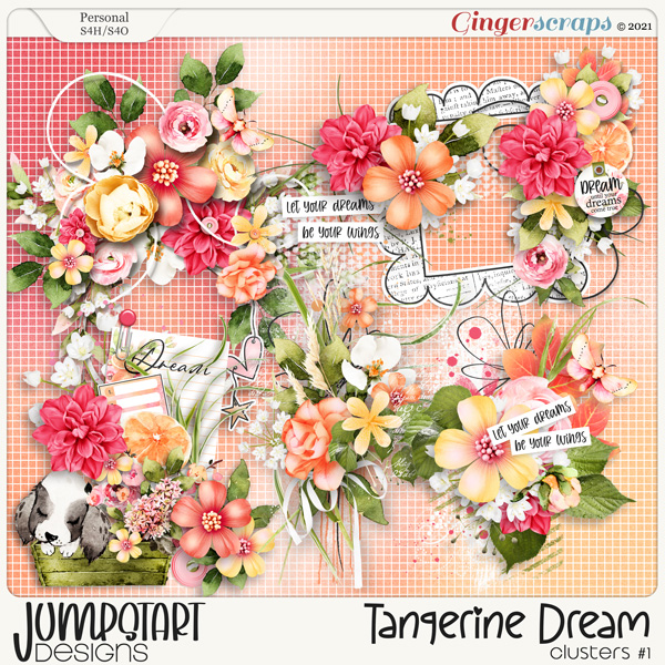 Tangerine Dream {Clusters #1} by Jumpstart Designs