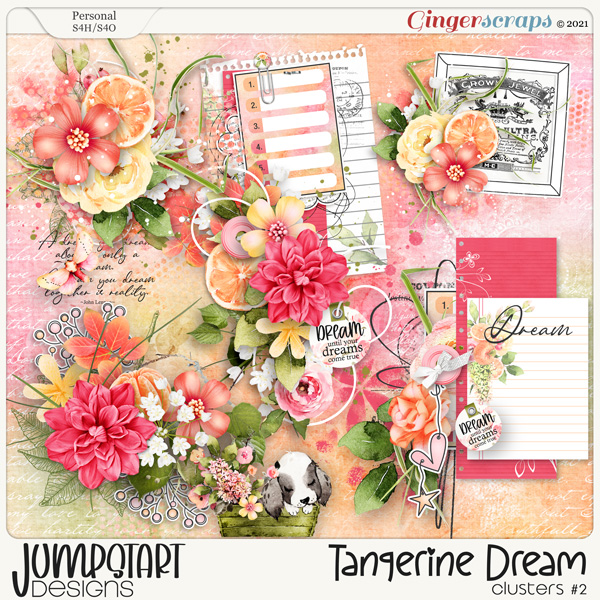 Tangerine Dream {Clusters #2} by Jumpstart Designs