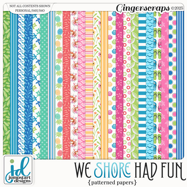 We Shore Had Fun {Patterned Papers}