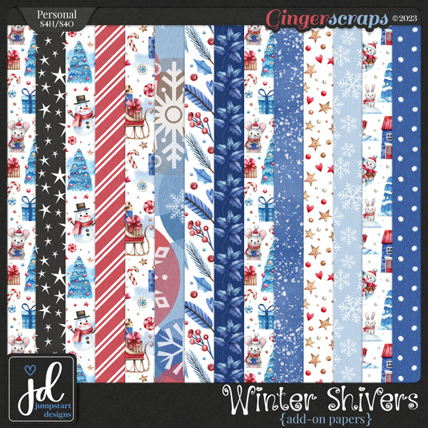 Winter Shivers {Add-On Papers}