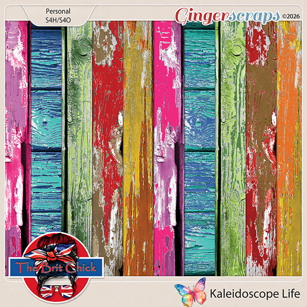 Kaleidoscope Wood Papers By The Brit Chick