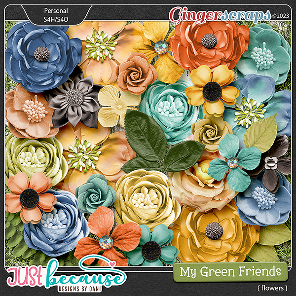 My Green Friends Flowers by JB Studio