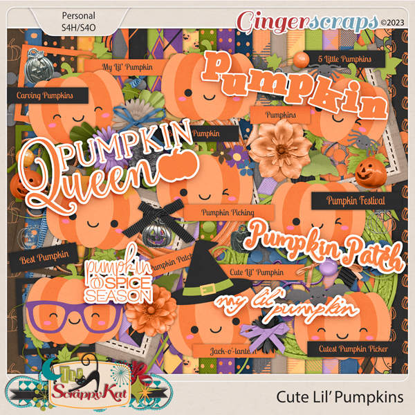 Cute Lil' Pumpkins Kit by The Scrappy Kat