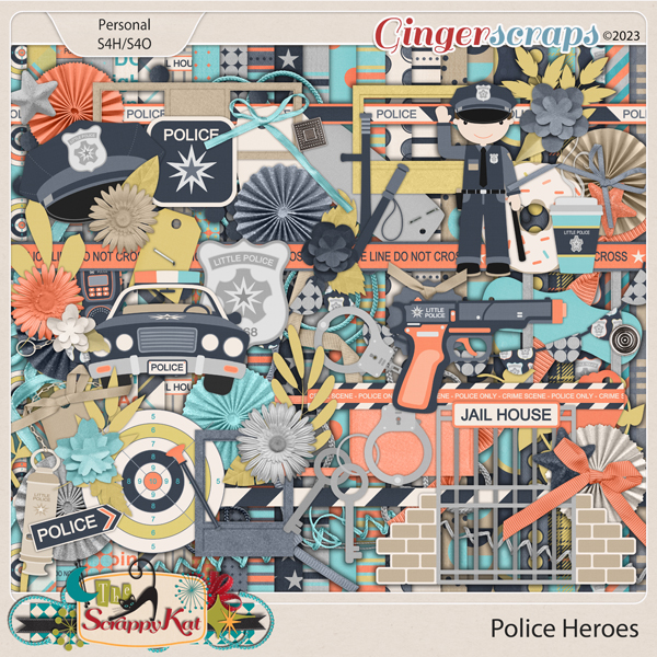 Police Heroes Kit by The Scrappy Kat