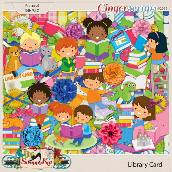 Library Card by The Scrappy Kat