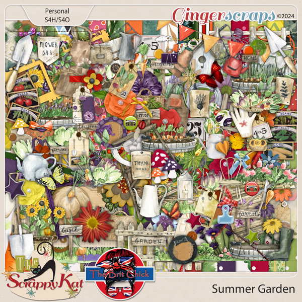 Summer Garden MEGA Collab by The Scrappy Kat