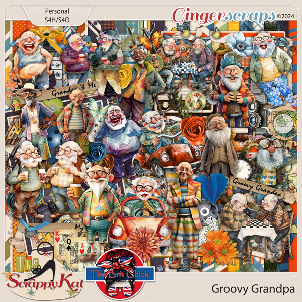 Groovy Grandpa MEGA Collab by The Scrappy Kat