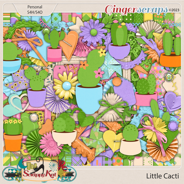 Little Cacti by The Scrappy Kat