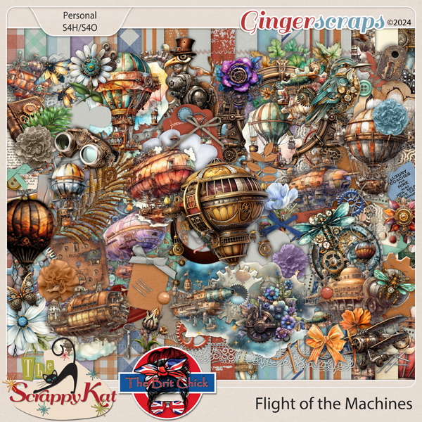 Flight of the Machines Kit by The Scrappy Kat