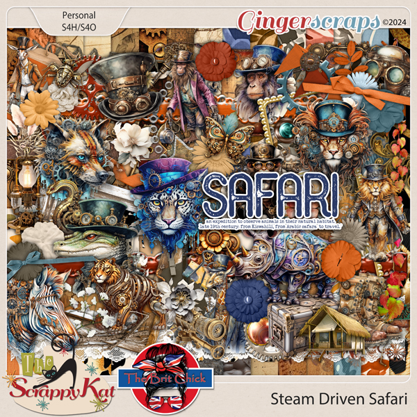 Steam Driven Safari Kit by The Scrappy Kat