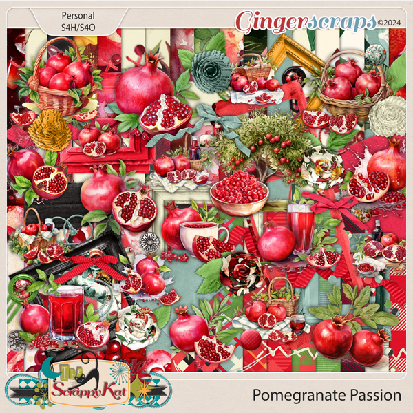 Pomegranate Passion by The Scrappy Kat